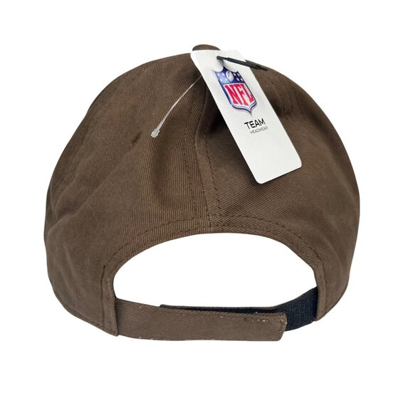 NFL Cleveland Browns Hat Embroidered Logo Brown Strapback Fanwear New - Picture 4 of 12